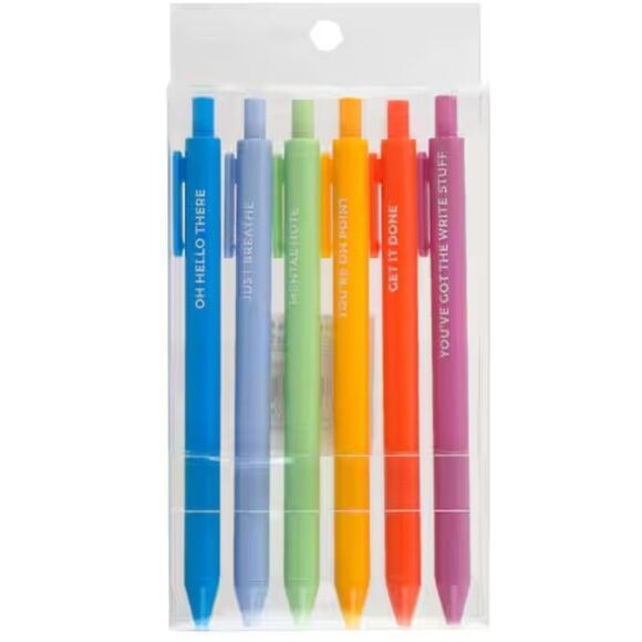 Celebrate It 6-PK Printed Pen Set - Picture 2 of 4